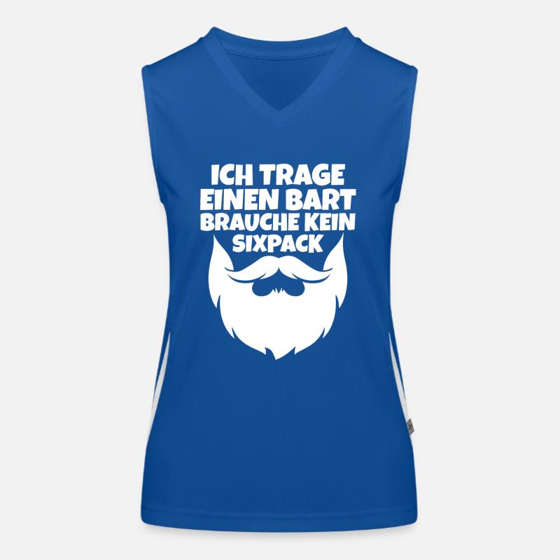 Bärtig Bartträger Schnurrbart Bart Funktionelles Kontrast-Tank Top für Frauen