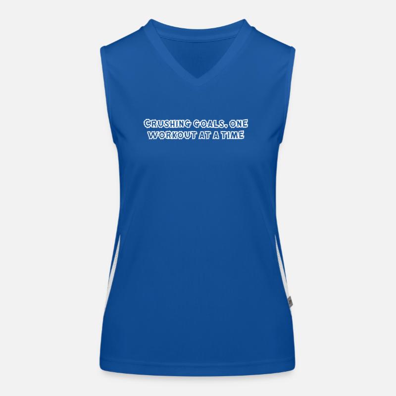 Fitness - Crushing goals, one workout at a time Women's Functional Contrast Tank Top
