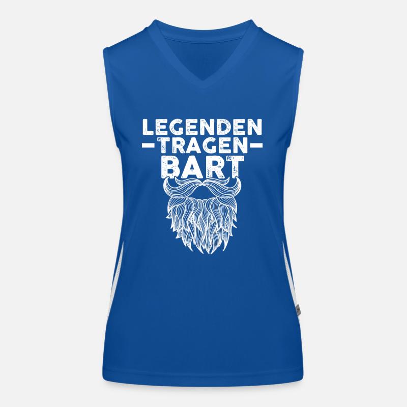 Bärtig Bartträger Schnurrbart Bart Funktionelles Kontrast-Tank Top für Frauen