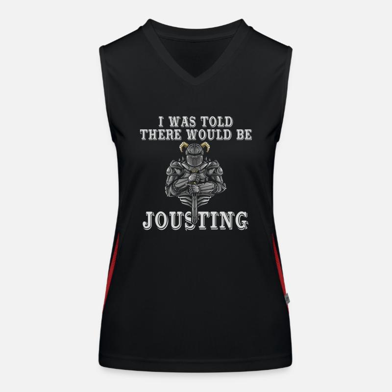 Jousting Knight Medieval Renaissance Knights Armor Women's Functional Contrast Tank Top