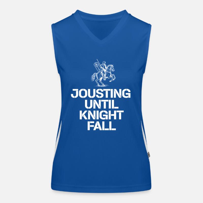 Jousting Knight Medieval Renaissance Knights Armor Women's Functional Contrast Tank Top