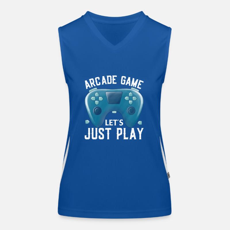 Arcade-Spiel Let'S Just Play Funktionelles Kontrast-Tank Top für Frauen