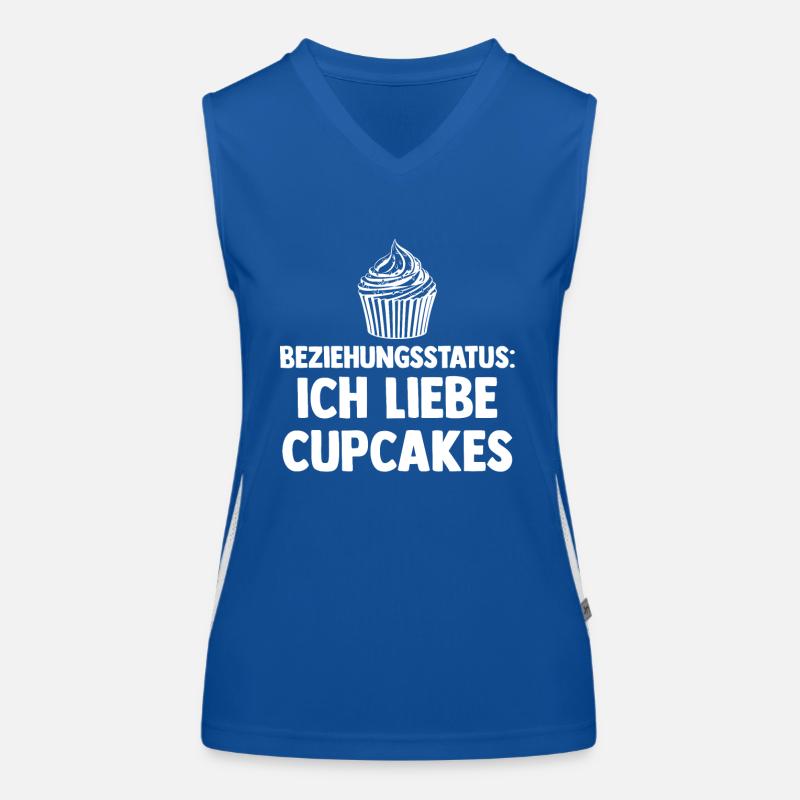 Beziehungsstatus Backen Cupcakes Funktionelles Kontrast-Tank Top für Frauen