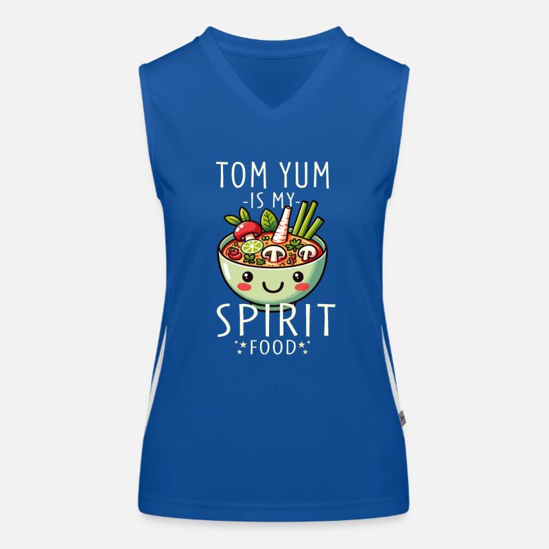 Tom Yum Soup Enthusiasts Delight - Unique Thai Women's Functional Contrast Tank Top