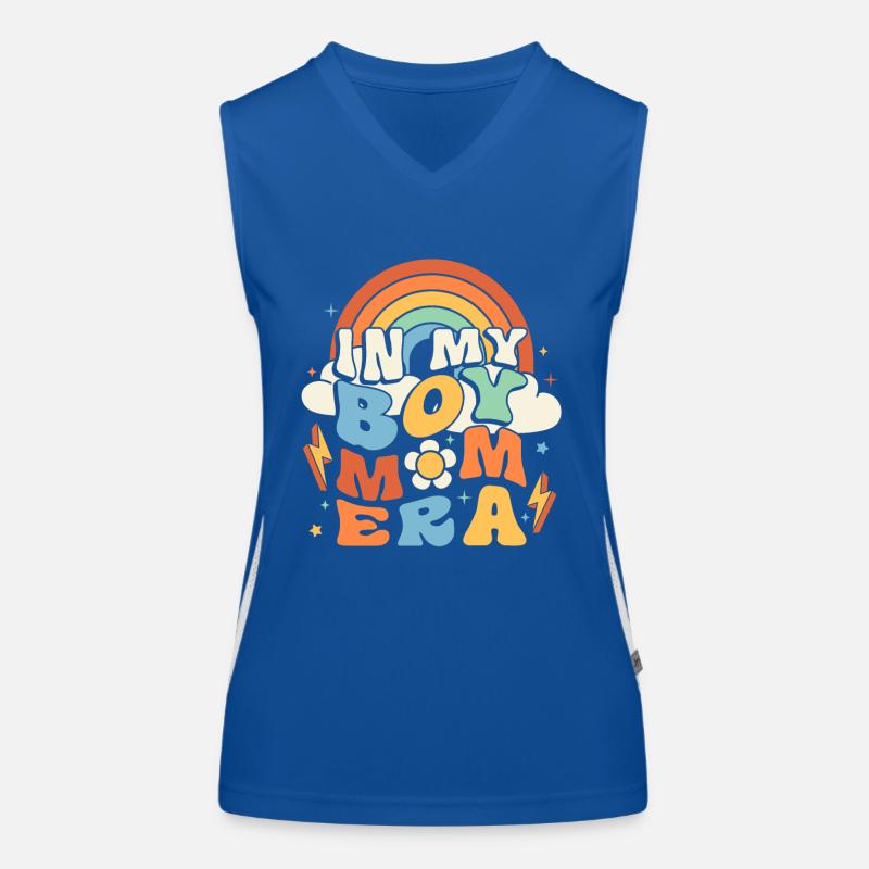 In der Ära von My Boy Mom Groovy Funktionelles Kontrast-Tank Top für Frauen