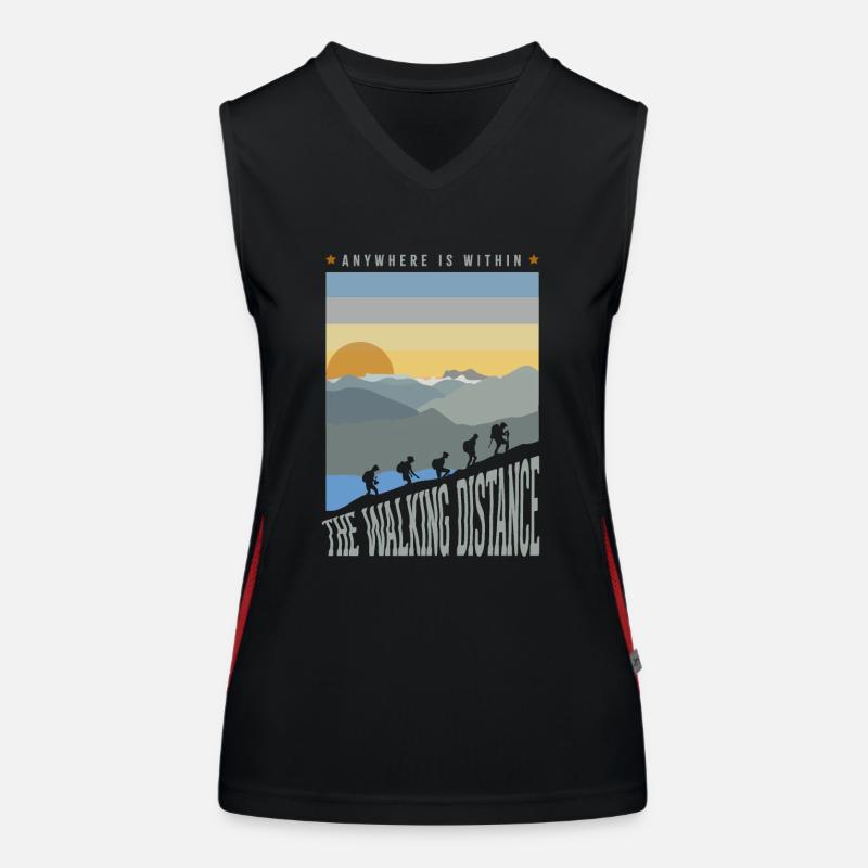 N’importe où est à distance de marche Débardeur respirant contrasté Femme