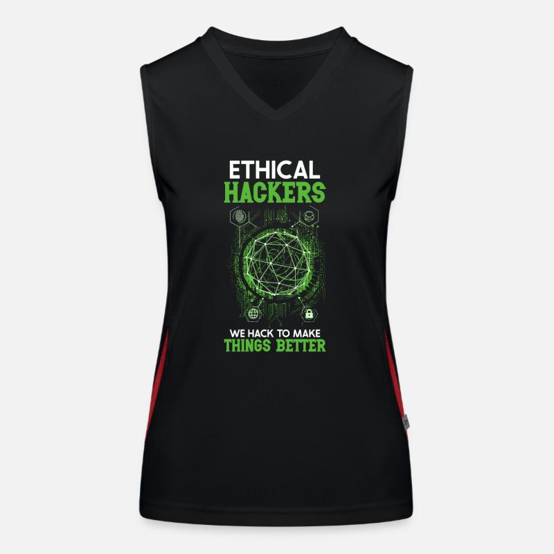 Ethical Hacking Analyst Ethical Cyber Security Funktionelles Kontrast-Tank Top für Frauen