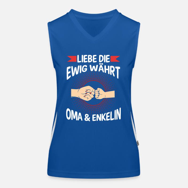 Oma Großmutter und Enkelin Funktionelles Kontrast-Tank Top für Frauen