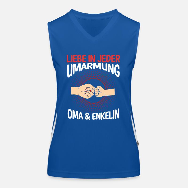 Oma Großmutter und Enkelin Funktionelles Kontrast-Tank Top für Frauen