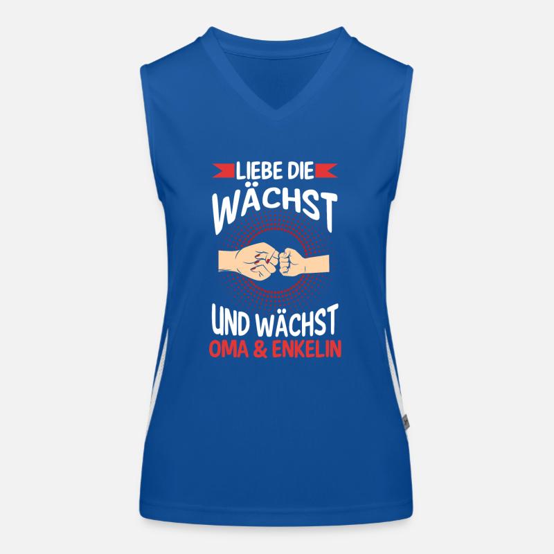 Oma Großmutter und Enkelin Funktionelles Kontrast-Tank Top für Frauen
