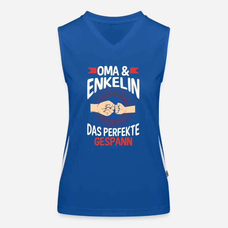 Oma Großmutter und Enkelin Funktionelles Kontrast-Tank Top für Frauen