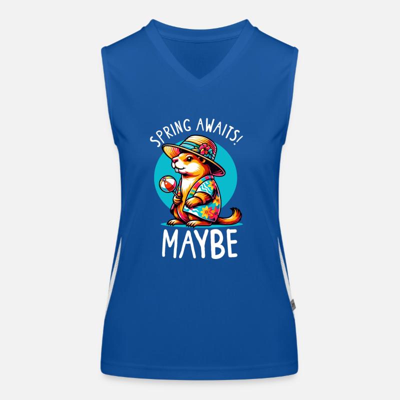 Groundhog Day Enthusiasts 2024, February 2 Women's Functional Contrast Tank Top