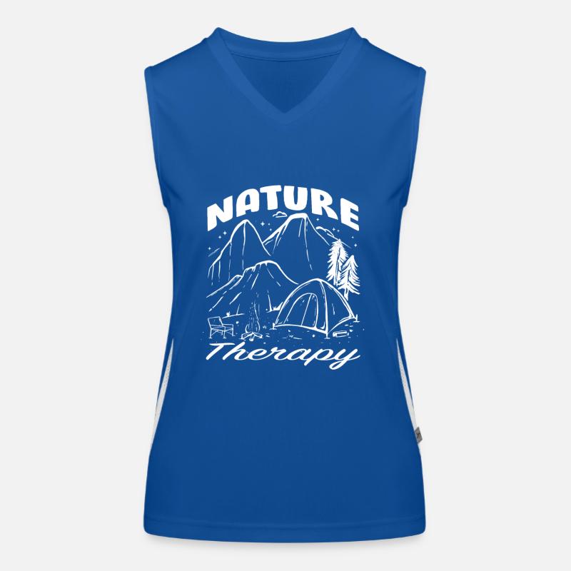 Dicton de feu de camp de camping Débardeur respirant contrasté Femme