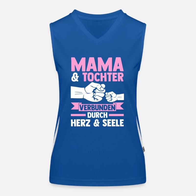 Mutter Muttertag Mama und Tochter Funktionelles Kontrast-Tank Top für Frauen