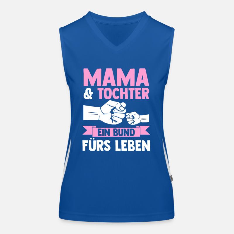 Mutter Muttertag Mama und Tochter Funktionelles Kontrast-Tank Top für Frauen