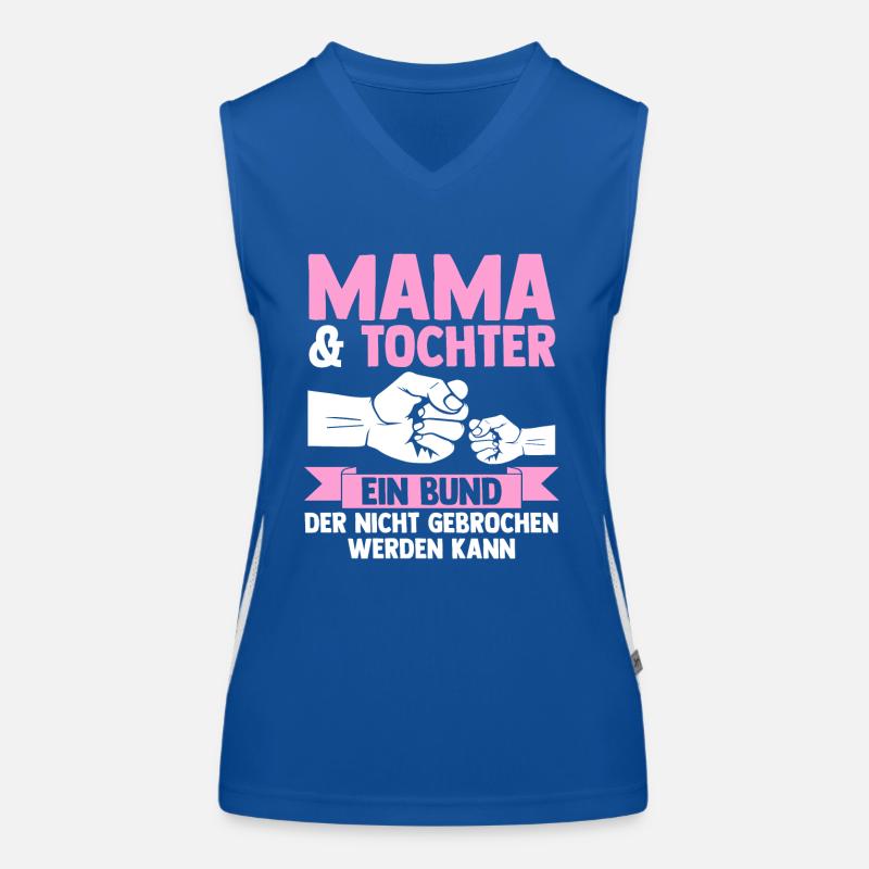 Mutter Muttertag Mama und Tochter Funktionelles Kontrast-Tank Top für Frauen
