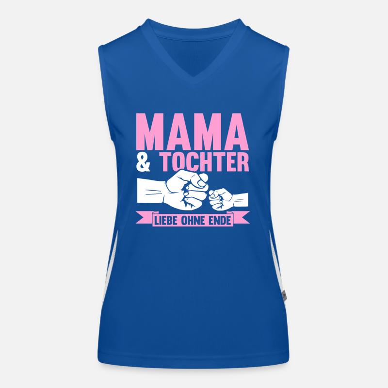 Mutter Muttertag Mama und Tochter Funktionelles Kontrast-Tank Top für Frauen