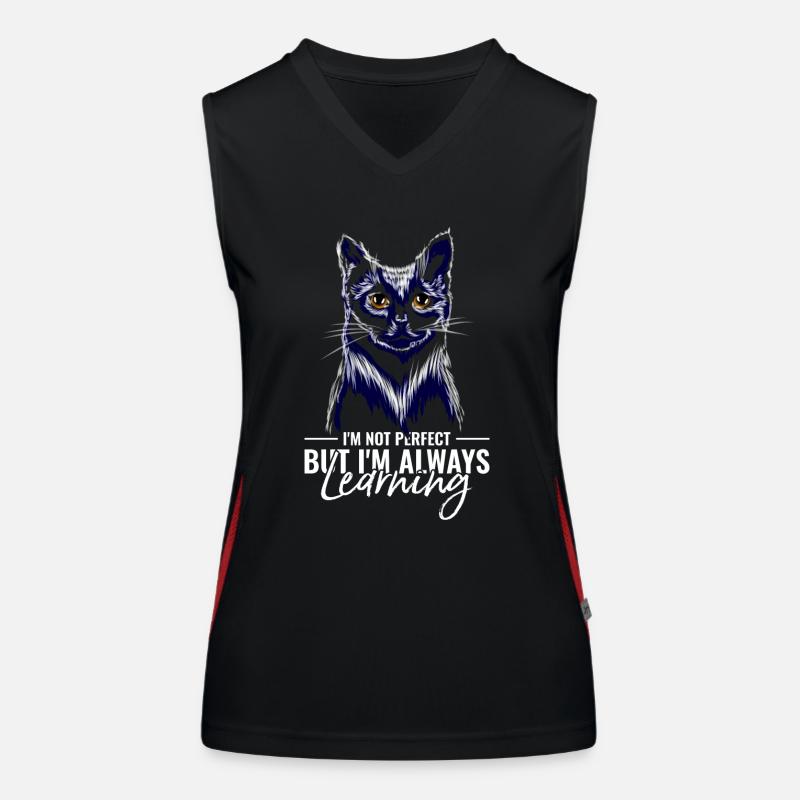 Ich Bin Nicht Perfekt Funktionelles Kontrast-Tank Top für Frauen