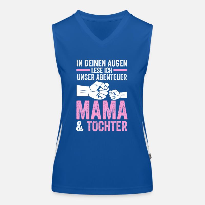 Mutter Muttertag Mama und Tochter Funktionelles Kontrast-Tank Top für Frauen
