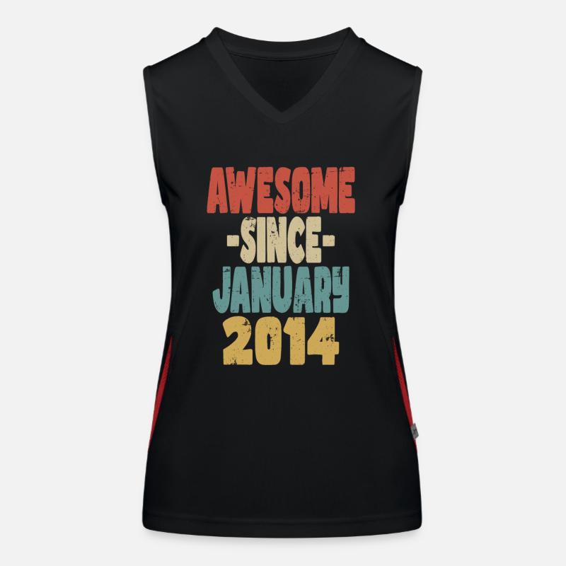 Awesome January 2014 Women's Functional Contrast Tank Top