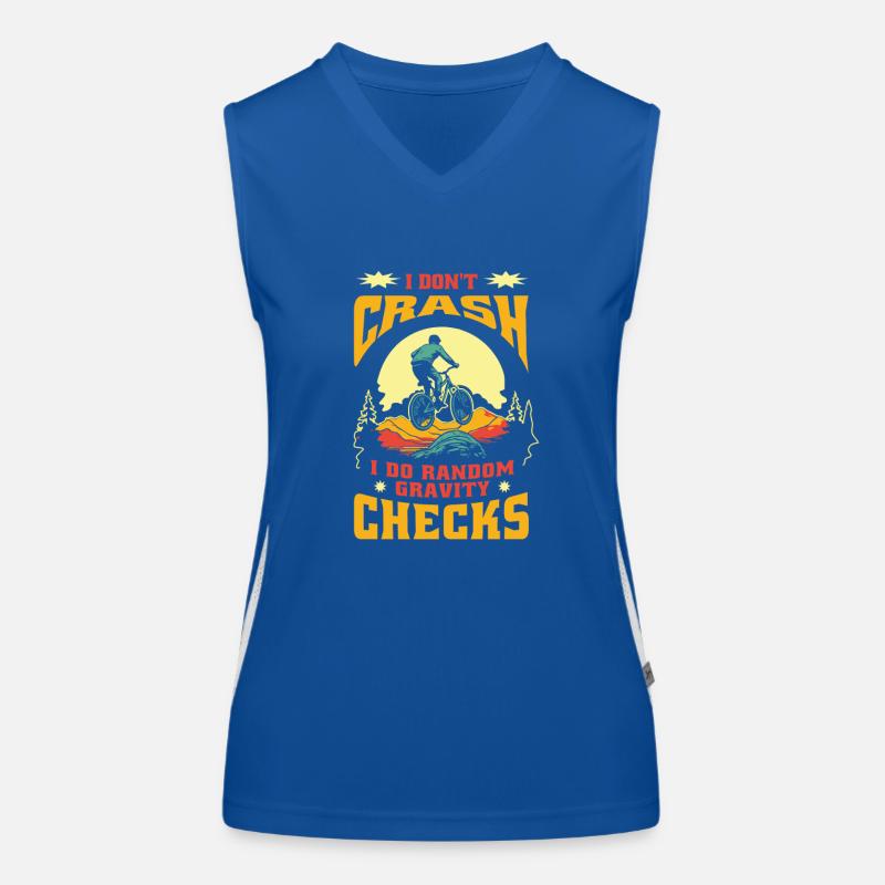 Random Gravity Checks MTB Adventure Women's Functional Contrast Tank Top