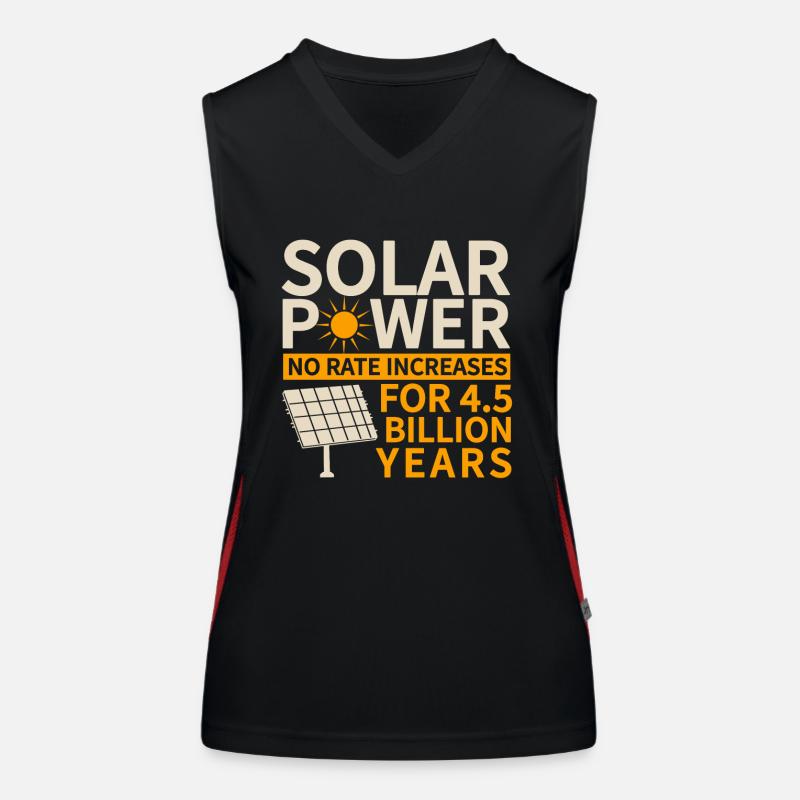 Solar Panel Solar Energy Solar Power Women's Functional Contrast Tank Top