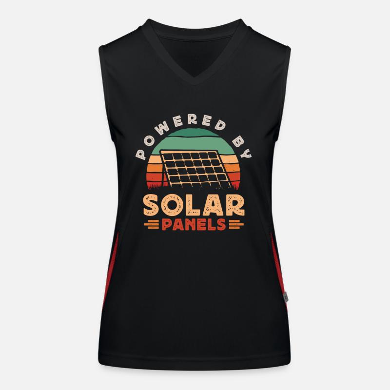 Solar Panel Solar Energy Solar Power Women's Functional Contrast Tank Top