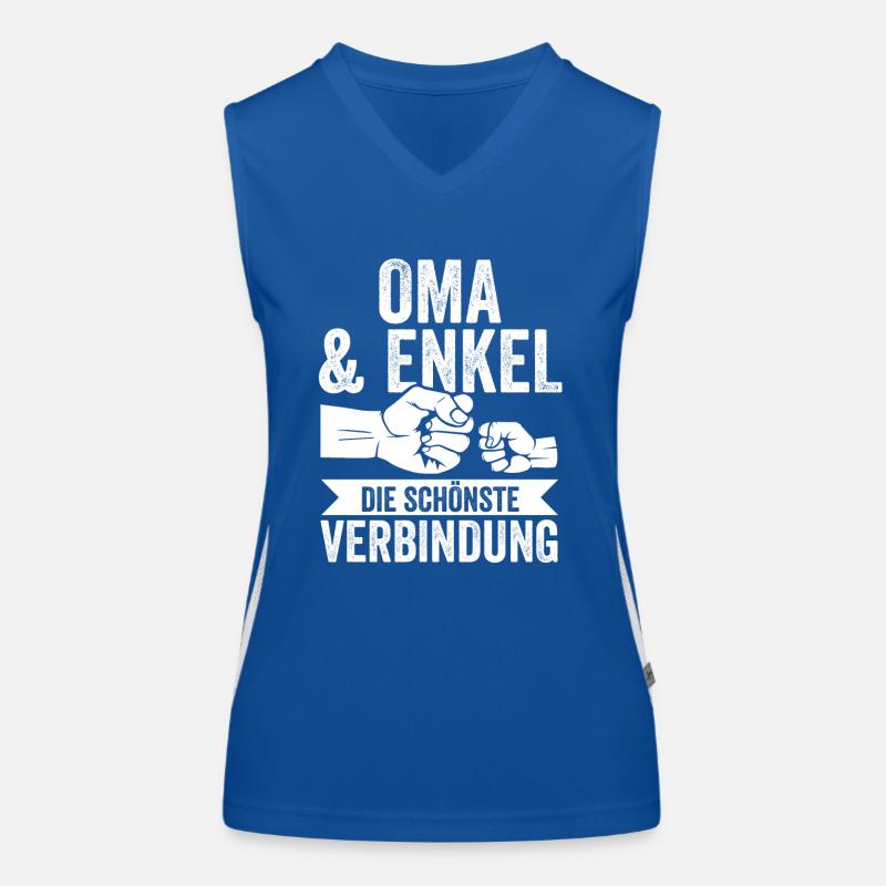 Oma Großmutter und Enkel Funktionelles Kontrast-Tank Top für Frauen