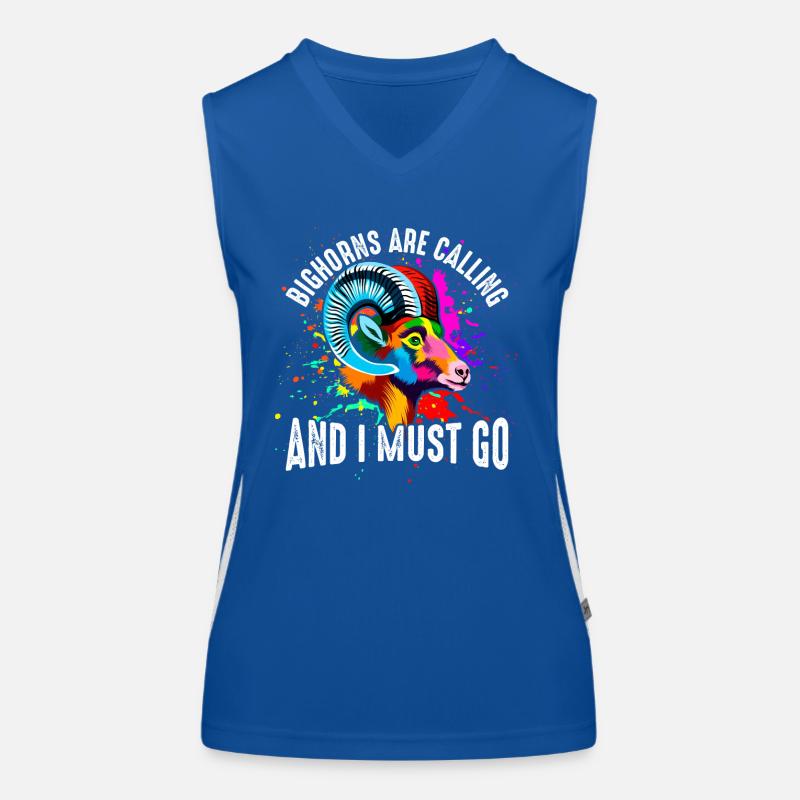 The Thickhorns Are Calling Women's Functional Contrast Tank Top