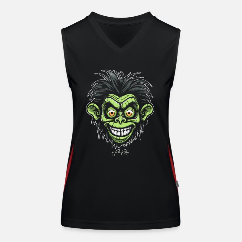 Monster Horror Cartoon Affe Funktionelles Kontrast-Tank Top für Frauen