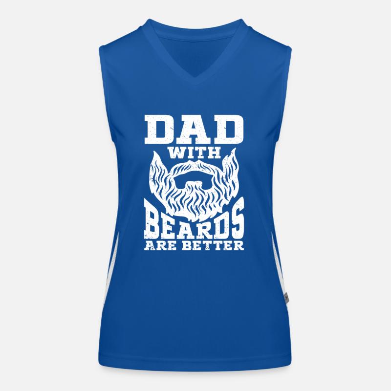 Bart Spruch Bärtiger Vater Ehemann Geschenk, Bart Funktionelles Kontrast-Tank Top für Frauen