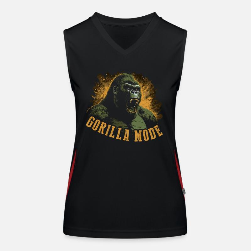 Gorilla-Modus Funktionelles Kontrast-Tank Top für Frauen