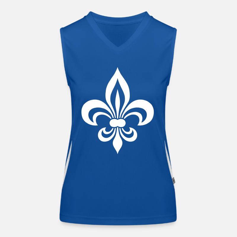 fleur de lys Débardeur respirant contrasté Femme