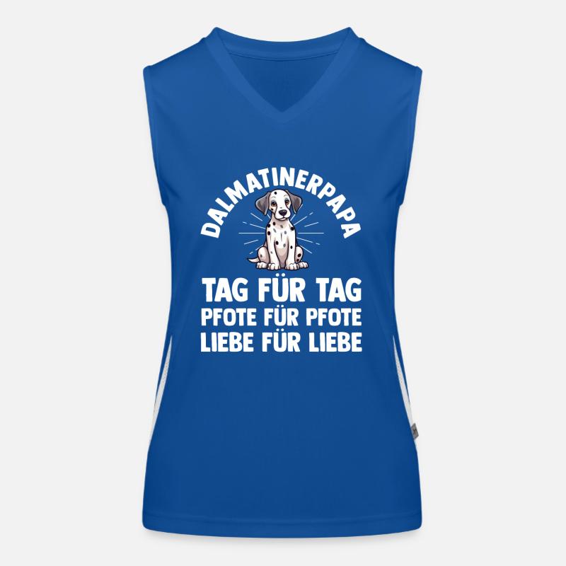 Hund Dalmatiner Funktionelles Kontrast-Tank Top für Frauen