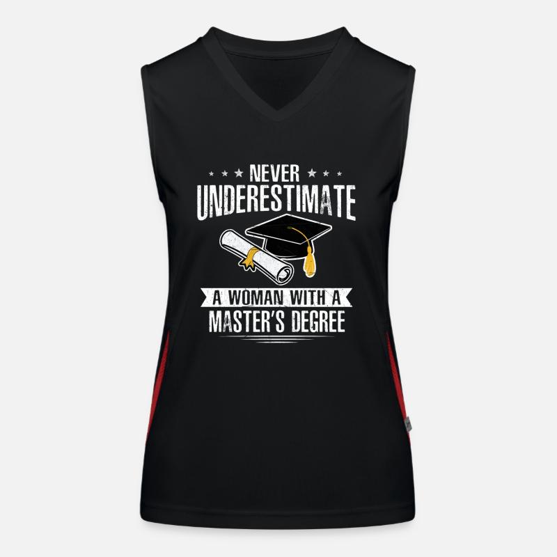 Master's Degree Studies Master's Degree Women's Functional Contrast Tank Top