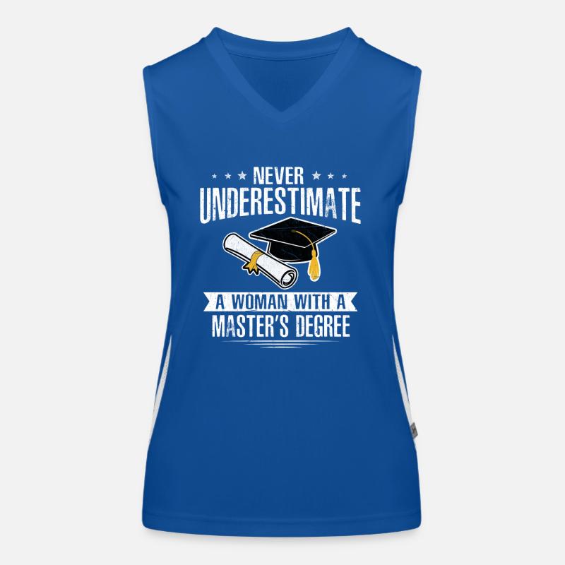 Master's Degree Studium Master Abschluss Funktionelles Kontrast-Tank Top für Frauen