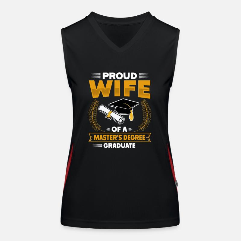 Master's Degree Studium Master Abschluss Funktionelles Kontrast-Tank Top für Frauen