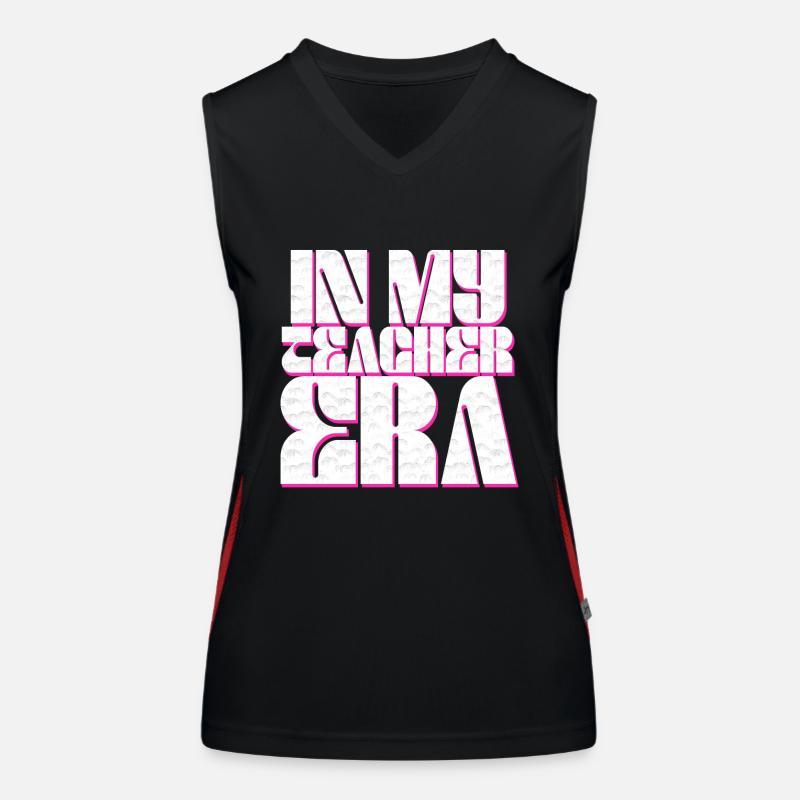 In My Teaching Era Teaching Women's Functional Contrast Tank Top
