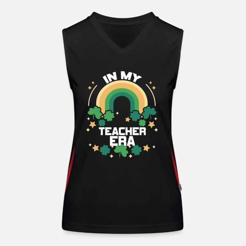 In My Teaching Era Teaching Women's Functional Contrast Tank Top