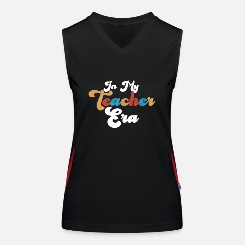 In My Teaching Era Teaching Women's Functional Contrast Tank Top