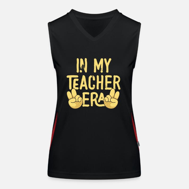In My Teaching Era Teaching Women's Functional Contrast Tank Top