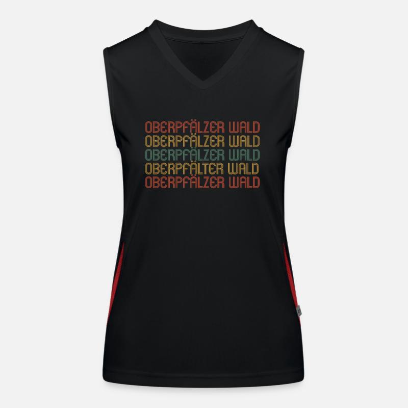Oberpfälzer Wald Funktionelles Kontrast-Tank Top für Frauen