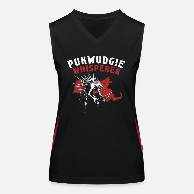 Pukwudgie Cryptid Folklore Myths Women's Functional Contrast Tank Top