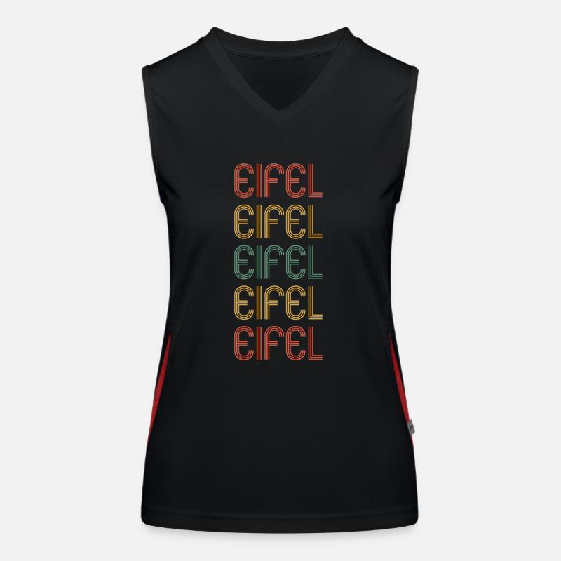 Eifel Funktionelles Kontrast-Tank Top für Frauen