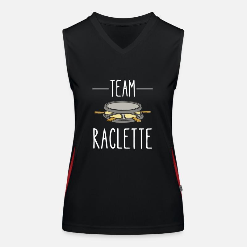 team raclette Débardeur respirant contrasté Femme