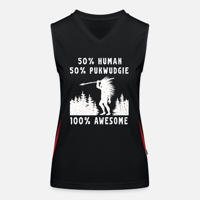 Pukwudgie Cryptid Folklore Myths Women's Functional Contrast Tank Top