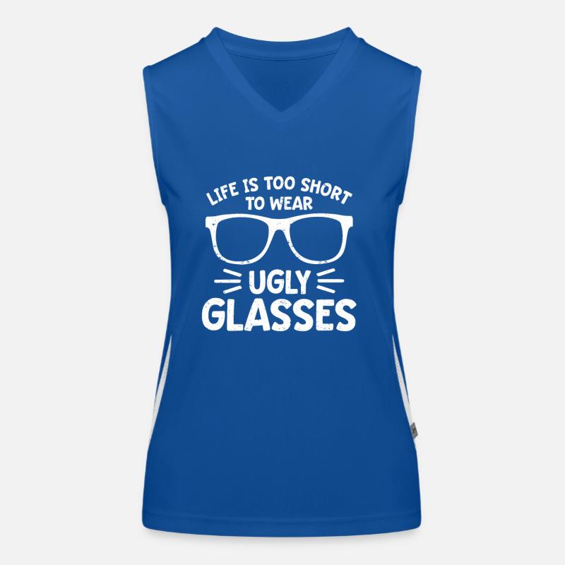 Optometrist Optiker Optometrie Funktionelles Kontrast-Tank Top für Frauen