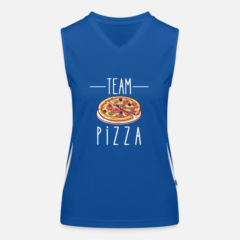 team pizza Débardeur respirant contrasté Femme