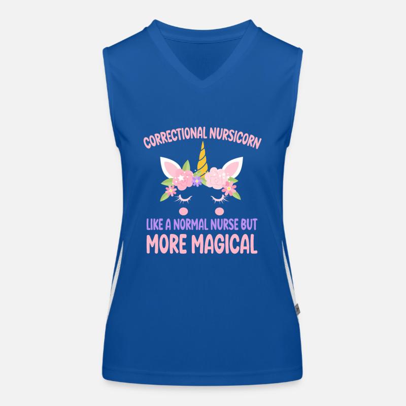 Correctional Nursicorn like a normal Nursing Gift Funktionelles Kontrast-Tank Top für Frauen