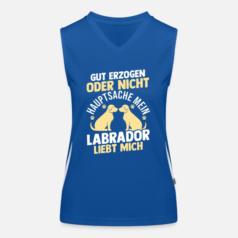 Hund Labrador Funktionelles Kontrast-Tank Top für Frauen